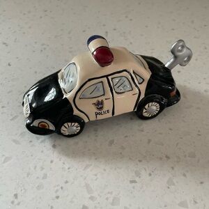 Blue Sky Police Wind-Up Car - Clayworks Police Car Figurine